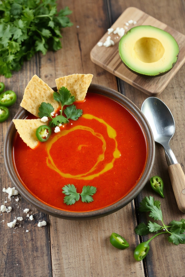 vegetarian tortilla soup recipe