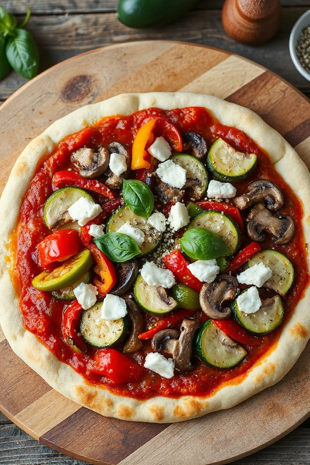vegetarian veggie pizza recipe