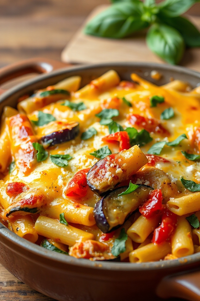 vegetarian ziti gratinee recipe