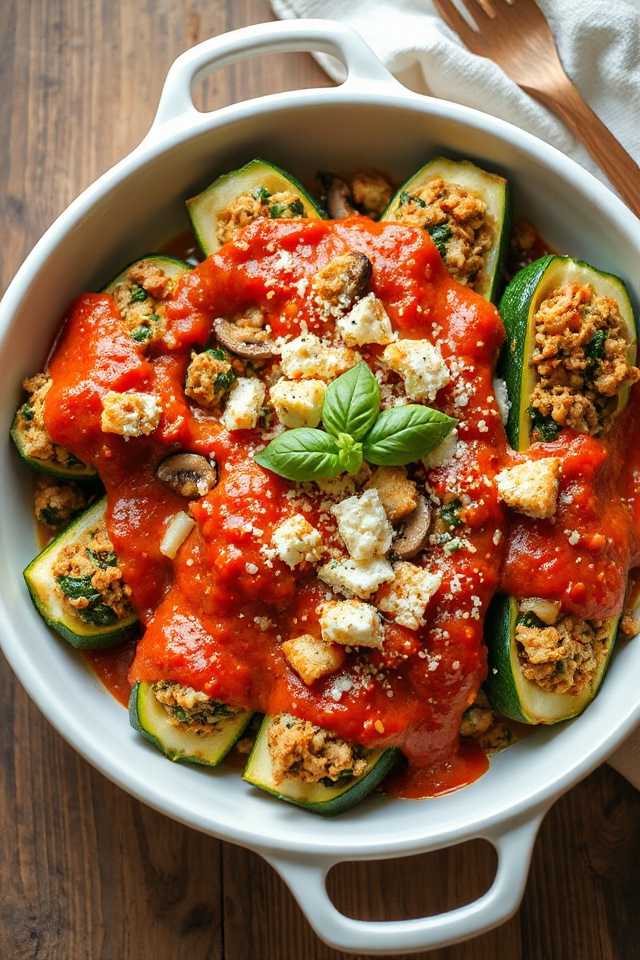 vegetarian zucchini filling recipe